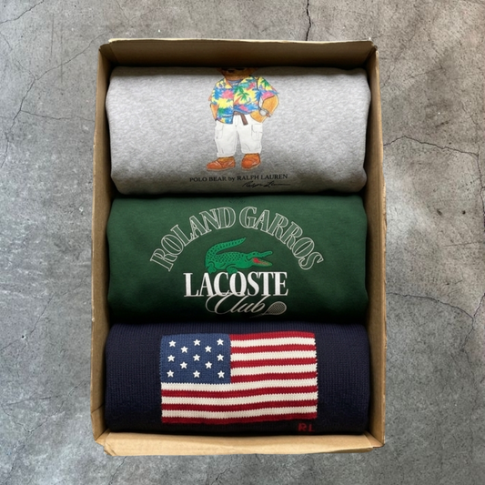 RALPH LAUREN & LACOSTE - 3 PEZZI MYSTERY BOX